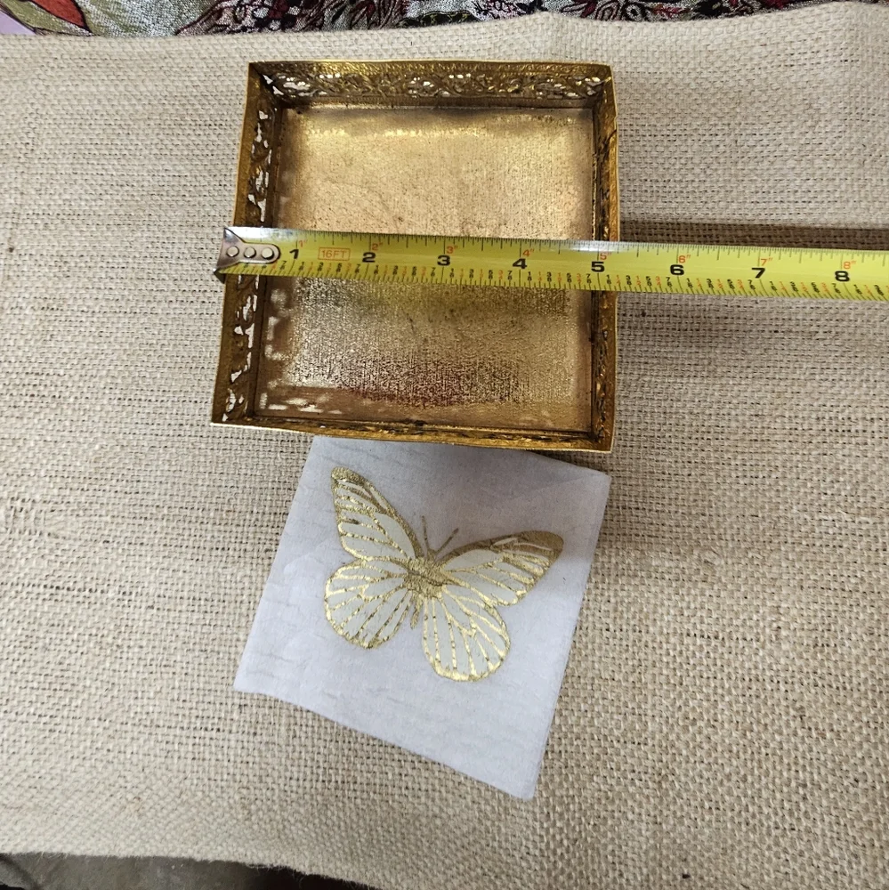 Vintage Filigree Square Napkin Holder